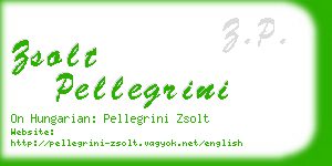 zsolt pellegrini business card